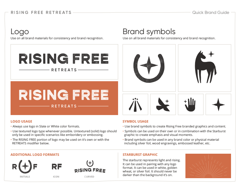 Rising Free Rentals logo application